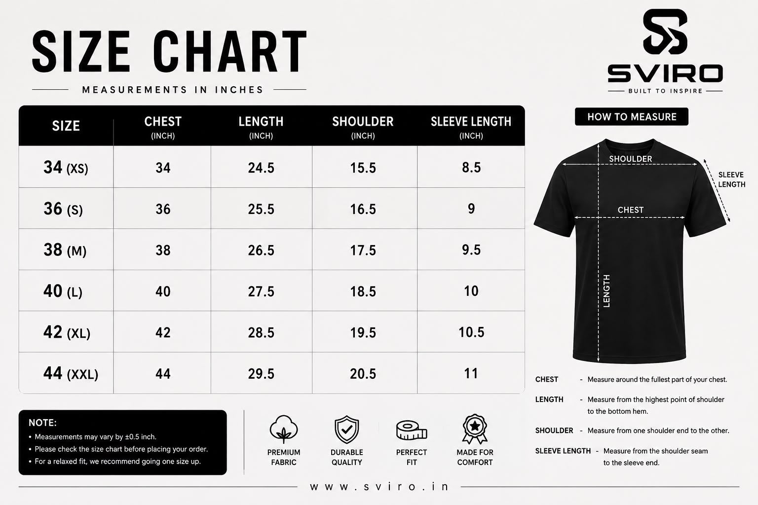 SVIRO Premium Oversized T-Shirt | Black | 240 GSM Cotton